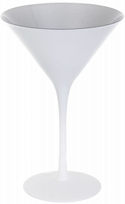Бокал для мартини Olympic белый с серебристым 240 мл 1 шт. Stoelzle 