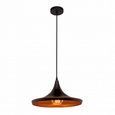 Подвес Focus Light 1x60 Вт E27 черный/золото KW-P9019 