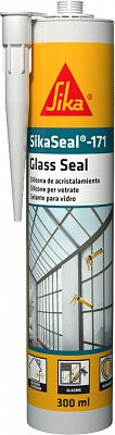 Герметик силіконовий Sika для скла SikaSeal®-171 Glass Seal прозорий 300 мл 0,3 кг