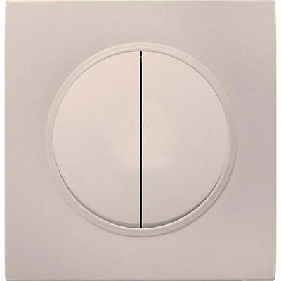 Вимикач подвійний HausMark Bela кремовий