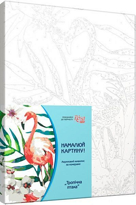 Картина за номерами Тропічна птаха Rosa Start