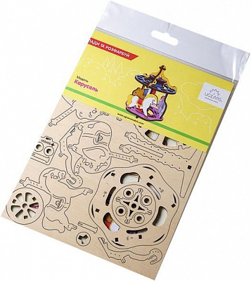 Раскраска UGEARS Карусель