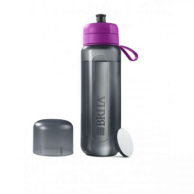 Бутылка спортивная 600 мл BRITA Fill&Go Active с фильтром фиолетовый 1020339