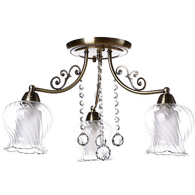 Люстра Accento Lighting Levanto ALHu-DL16754-3C антична латунь