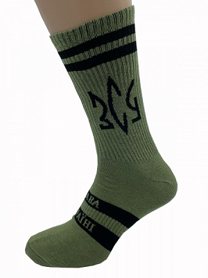 Шкарпетки чоловічі Cool Socks ЗСУ 17853 р. 38-42 оливковий 1 пар