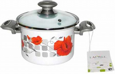 Кастрюля с крышкой Life in Flowers Амели 2 л 93110 Laurel