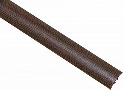 Порожек алюминиевый Броварской алюминиевый завод гладкий скрытый крепеж 28x1800 мм венге светлый 