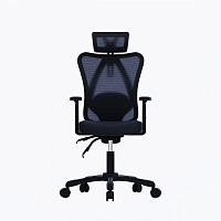 Крісло офісне Maxxter OC-ONYX, ергономічне, дихаючий текстиль чорний