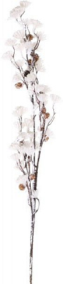 Декорація новорічна Гілка із суцвіттями і шишками 130см EPI-A3-562AW