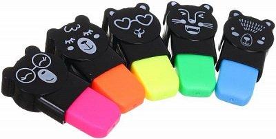 Набор маркеров Зверьки 5 шт SE024510 разноцветный 