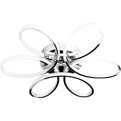 Люстра світлодіодна Hopfen 71W з пультом ДК 71 Вт хром