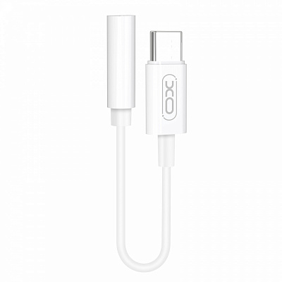 Перехідник Xo USB type C - AUX 0,14 м white (NB-R161.white)