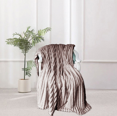 Плед Velvia 160x220 см пудровий La Nuit