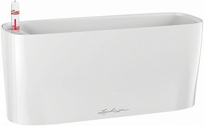 Вазон пластиковий Lechuza Delta 10 овальний 4,3л білий (15460)