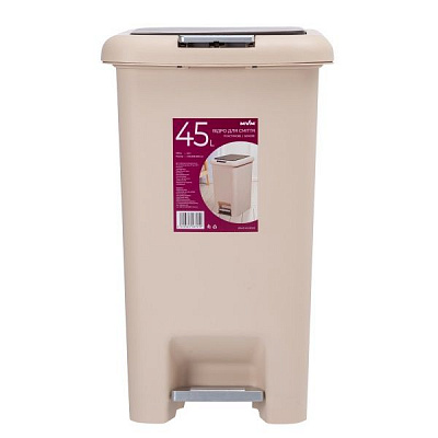 Ведро MVM BIN-01 бежевый 45 л бежевый BIN-01 45L Beige