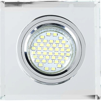 Світильник точковий LightMaster CL1070 із Led-підсвічуванням GU5.3 срібний