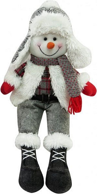 М'яка іграшка Сніговик Дід Мороз сидячий MC26-260758B 56 см