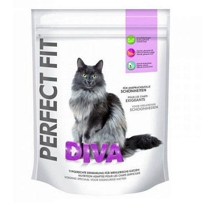 Корм Perfect Fit Diva с курицей 750 г  
