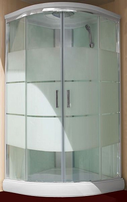 Гидромассажный бокс Water House WH -263 90x90 профиль хром, стекло прозрачное