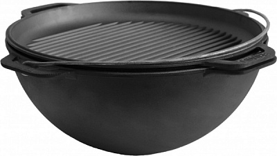 Казан Brizoll ø400 мм 234 мм 15 л азіатський чавунний з чавунною кришкою Азія KA15-4