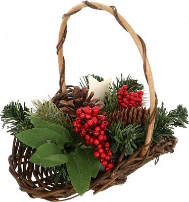 Декорация Корзинка 20 см W01-1258/32 