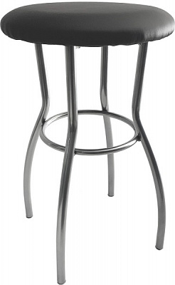 Табурет Импульс Гамма черный / хром 