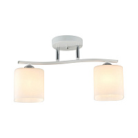 Люстра Miorro Calista 400х110х220 мм металл/стекло 2x40 Вт E27 белый/хром 51-311-113