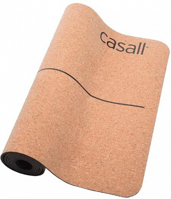 Коврик для йоги Casall Yoga mat natural cork 5mm 183,0х61,0х0,5 см коричневый