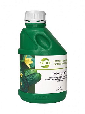 Стимулятор роста и развития растений Гуміплюс Гумисол для огурцов 0,5 л