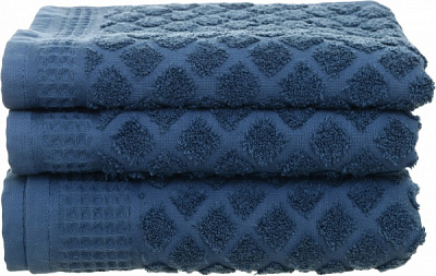 Полотенце махровое Nora 40x70 см синий 