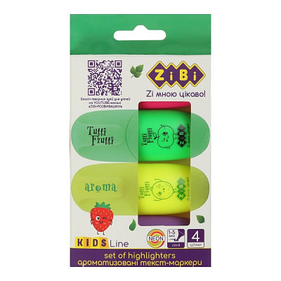 Набор маркеров ZiBi Tutti Frutti с ароматизатором разноцветный ZB.2702 