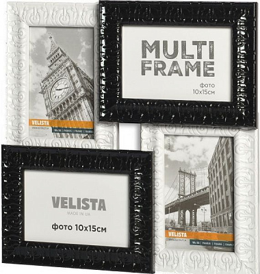 Колаж Velista 31D-bw на 4 фото 10x15 см