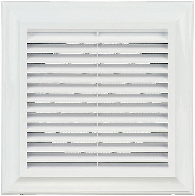 Решетка Blauberg Decor 180x180/125s пластик белый 