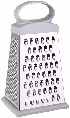 Терка четырехсторонняя grey 11.5х9.5х21.5 см UP! (Underprice)