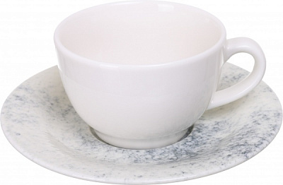 Чашка с блюдцами Smoky Alumilite 215 мл Porland