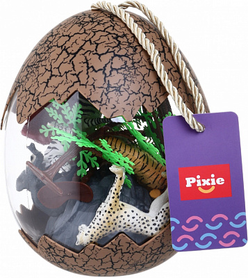 Ігровий набір PIXIE яйце савана 13 шт. 18.5х14.5 см пластик YX-DT01-2