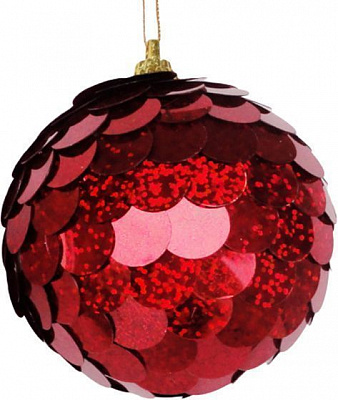 Куля пластикова з лускою d80SDA94480R червоний