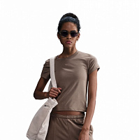 Футболка Nike W NSW NK CHLL KNT MD CRP FV5508-233 р.L коричневый