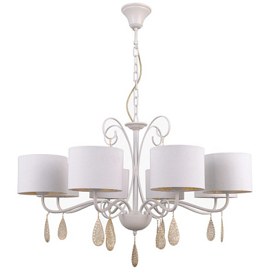 Люстра Victoria Lighting 8x40 Вт E14 білий Grace/SP8