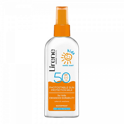 Молочко сонцезахисне Lirene SPF 50 ваніль 150 мл