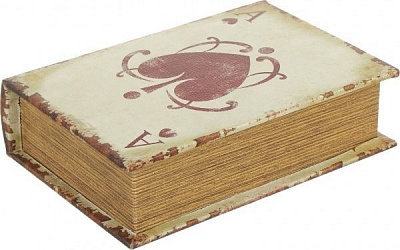 Шкатулка-книга Игральные карты 14х5х20 см