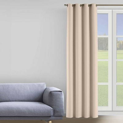 Штора Velour 200х258 см бежевый Decora textile