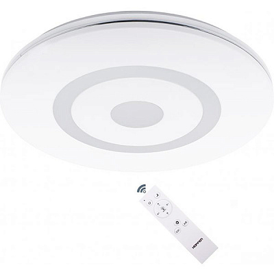 Світильник світлодіодний Hopfen Quadron RGB R з пультом ДК 72 Вт білий/хром 3000-6500 К