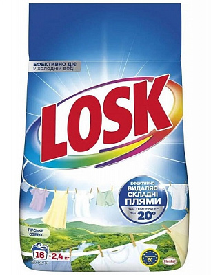 Порошок для машинной и ручной стирки Losk для белых и светлых вещей 
