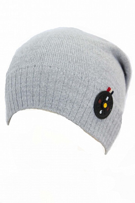 Шапочка детская для мальчиков Kraft+ р.50-52 светло-серый меланж 2331 
