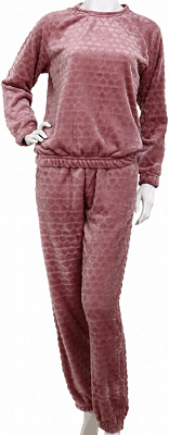 Костюм домашній жіночий La Nuit Home Teddy р. L рожевий