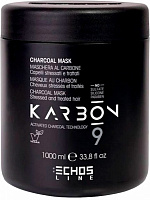 Маска для волосся Echosline Karbon 9 з активованим вугіллям 1000 мл