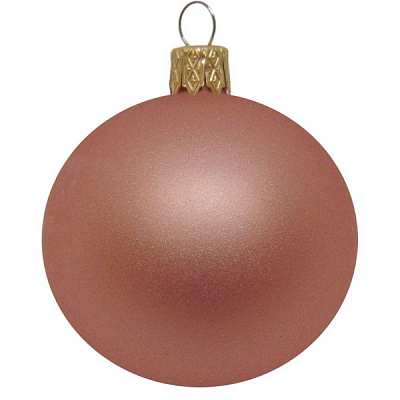Куля новорічна d100 пудра матовий АХ12 0196