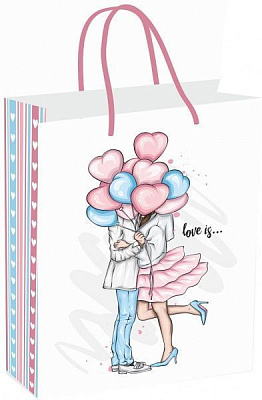 Пакет подарочный бумажный вертикальный Weekend 35х31х15 см