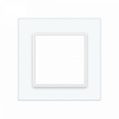 Рамка одномісна Livolo C7 універсальна біле скло C7-SR-11